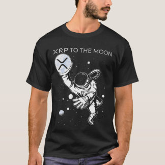 Crypto XRP Ripple to the Moon Internet Money coins Tシャツ
