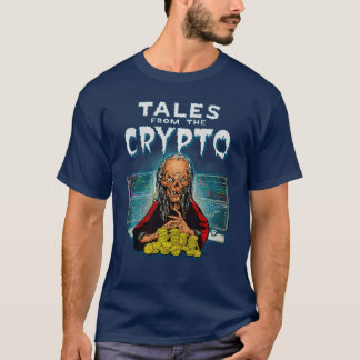 CRYPTOALES 面白い暗号通貨マイナー漫画 BTC コイン Tシャツ
