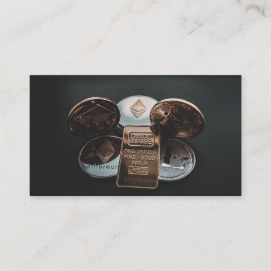 CryptocurrencyとBlockchain 名刺 (正面)