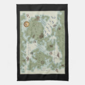 Cryptocurrencyの世界地図 キッチンタオル (縦)