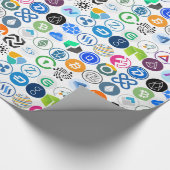 Cryptocurrencyの包装紙 ラッピングペーパー (角)