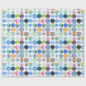 Cryptocurrencyの包装紙 ラッピングペーパー (フラット)