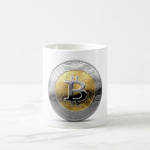 Cryptocurrencyの身体検査の硬貨 コーヒーマグカップ