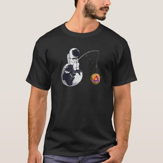 Cryptocurrencyトークこうもりへ月宇宙マンHOD Tシャツ (正面)