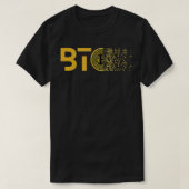 Cryptocurrency Bitcoin Crypto BTC Tシャツ (デザイン正面)