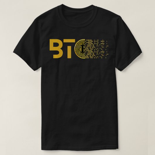 Cryptocurrency Bitcoin Crypto BTC Tシャツ (デザイン正面)