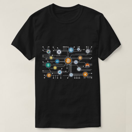 Cryptocurrency Bitcoin cryptocurrency Altcoin Bloc Tシャツ (デザイン正面)