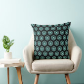 Cryptocurrency MonaCoin MonaDamask Pattern Blue クッション (椅子)