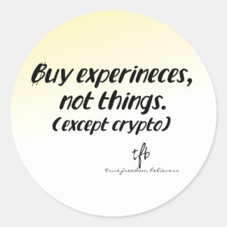 Cryptocurrency vs. Things Gold Tint ラウンドシール