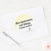 Cryptocurrency vs. Things Gold Tint ラウンドシール (封筒)