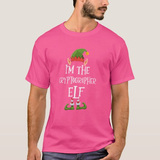 Cryptographerの小妖精や小人グラフィックおもしろい – 醜いChr Tシャツ (正面)