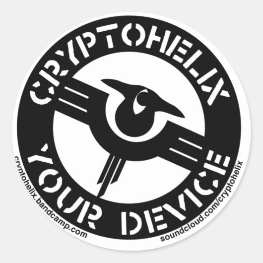 Cryptohelix – デバイス ラウンドシール (正面)