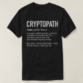 Cryptopath Crypto Path暗号通貨 Tシャツ (デザイン正面)