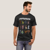 Cryptozology Cryptid生物ファンタジー神話M Tシャツ (正面フル)
