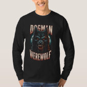Cryptozology Cryptid Dogman Wolf Creative Fan Tシャツ (正面)