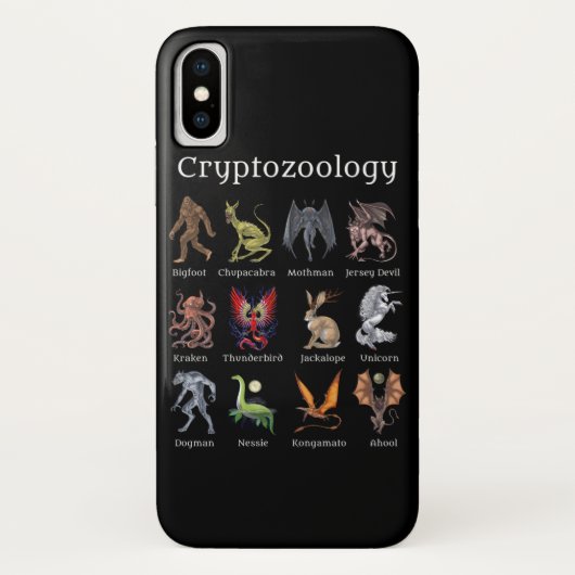 Cryptozoology Cryptid Creatures Case-Mate iPhoneケース (裏面)