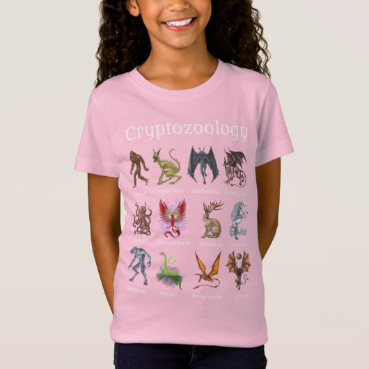 Cryptozoology Cryptid Creatures Tシャツ (正面)