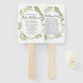 Crystalの結婚HAND FANSプログラムのサービス注文 ハンドファン (正面&裏面)