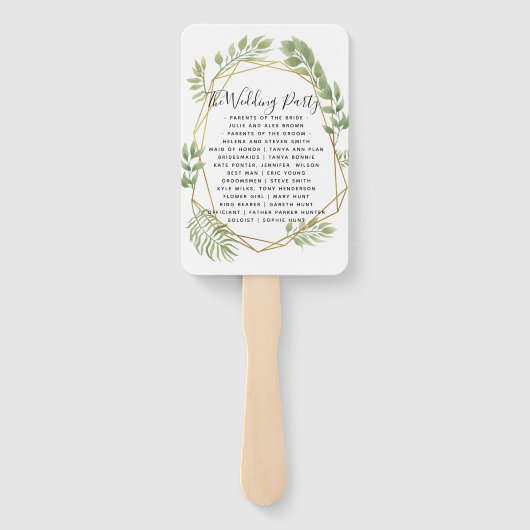 Crystalの結婚HAND FANSプログラムのサービス注文 ハンドファン (裏面)