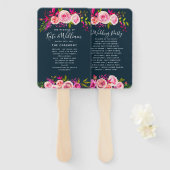 Crystalの結婚HAND FANSプログラムのサービス注文 ハンドファン (正面&裏面)