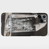 Crystal パーソナライズされた Witchの名前の追加 iPhoneケース (裏面横)