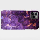 Crystal パーソナライズされた Witchの名前の追加 iPhoneケース (裏面横)