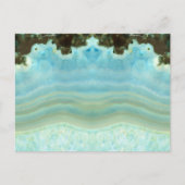 Crystal 空白の Blue日付パーティーの保存 案内ポストカード (正面)