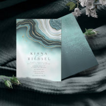 Crystal Agate結婚のティール（緑がかった色）ID825