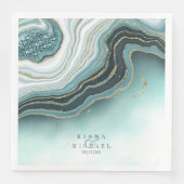 Crystal Agate結婚のティール(緑がかった色)ID825 (正面)