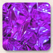 Crystal Amethyst Purple Gemstone コースター (正面)