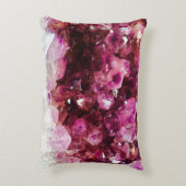Crystal amethyst purple mineral アクセントクッション (裏面(縦))