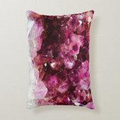 Crystal amethyst purple mineral アクセントクッション (正面(垂直))