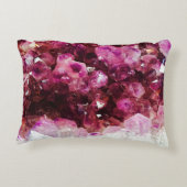 Crystal amethyst purple mineral アクセントクッション (裏面)
