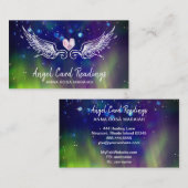 *~* Crystal Angel Wings宇宙ハート抽象芸術 名刺 (正面/裏面)