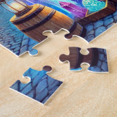 Crystal Aura Company Magical Gemstone Storefront ジグソーパズル (側面)