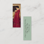 Crystal Ball Bookmark by John W. Waterhouse スキニー名刺 (正面/裏面)
