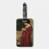 Crystal Ball Woman Waterhouse Painting ラゲッジタグ (裏面縦)