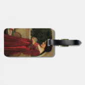 Crystal Ball Woman Waterhouse Painting ラゲッジタグ (裏面横)