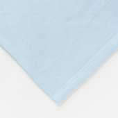 Crystal Blue Bunny and Blue Jay Heart フリースブランケット (角)
