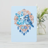 Crystal Blue Bunny and Blue Jay Heart 招待状 (スタンド正面)