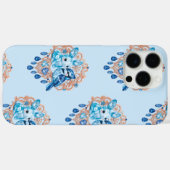 Crystal Blue Bunny and Blue Jay Heart Case-Mate iPhoneケース (裏面 (横))