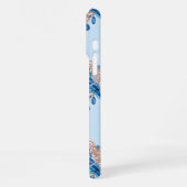 Crystal Blue Bunny and Blue Jay Heart iPhoneケース (左側面)