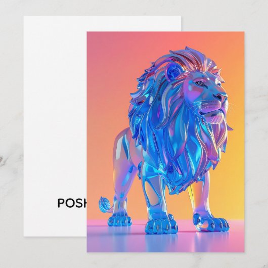 Crystal Blue Lion Blank Card シーズンカード (正面/裏面)
