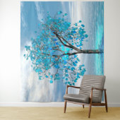 Crystal Blue Tree タペストリー (インサイチュ)