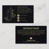 Crystal Candle Spell 名刺 (正面/裏面)