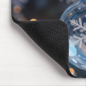 Crystal Christmas Snowflake Ornament マウスパッド (コーナー)