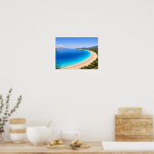 Crystal Clear Blue Ocean Bay Poster - Mediterranea ポスター (キッチン)