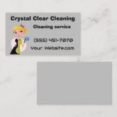 Crystal clear cleaning  名刺 (正面/裏面)