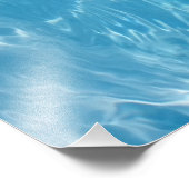 Crystal Clear Sky Blue Pool Water フォトプリント (角)
