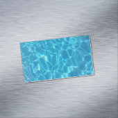 Crystal Clear Sky Blue Pool Water マグネット名刺 (インサイチュ)